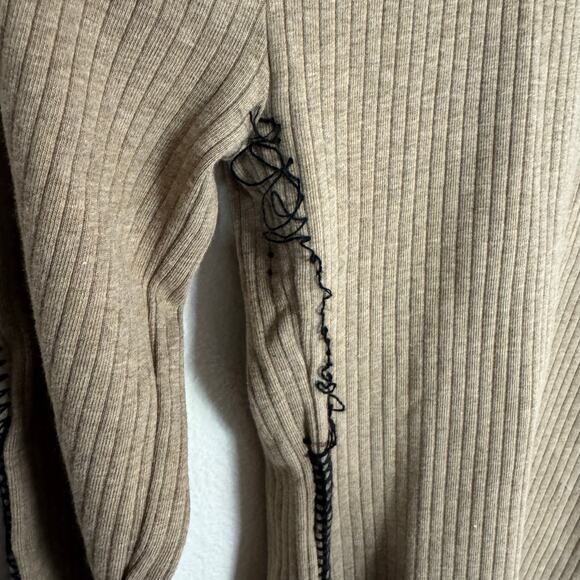 J Crew Premium Rib Turtle Neck Whipstitch Trim Top US Women's XS NEW - Picture 7 of 8